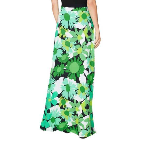 AFRM High Slit Floral Deren Skirt in Multi Green, Size S - Picture 3 of 6